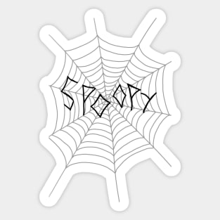 Spoopy Spiderweb Sticker